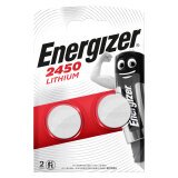 Energizer Button Cell Batteries CR2450 3V Lithium Pack of 2