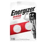 Energizer Button Cell Batteries CR2450 3V Lithium Pack of 2