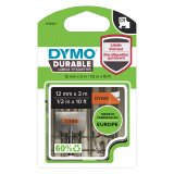 Dymo D1 1978367 Authentic Durable Label Tape Self Adhesive Black Print on Orange 12 mm x 3m