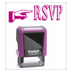 Timbro Trodat Printy 4910 "Rsvp" viola