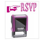 Timbro Trodat Printy 4910 "Rsvp" viola