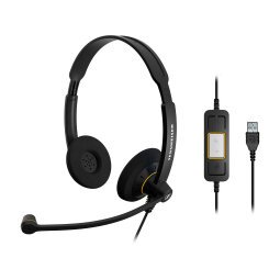 Sennheiser Impact SC 60 Wired Stereo Headset Over-the-head with Noise Cancellation USB Type A with Microphone Black