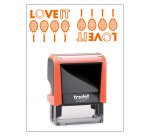 Timbro Trodat Printy 4912 "Love it tennis" arancione