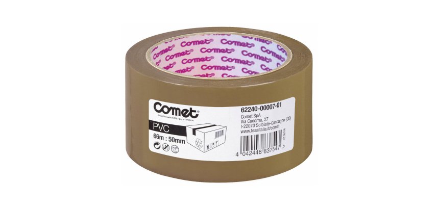 Nastri per imballo Comet 62240 50 mm x 66 m avana
