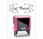 Timbro Trodat Printy 4912 "Just married" fucsia