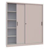 Armadio con porte 5 grigio 1.800 x 450 x 2.000 mm