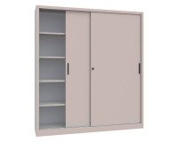Armadio con porte 5 grigio 1.800 x 450 x 2.000 mm