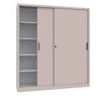 Armadio con porte 5 grigio 1.800 x 450 x 2.000 mm