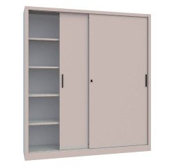 Armadio con porte 5 grigio 1.800 x 450 x 2.000 mm