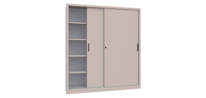 Armadio con porte 5 grigio 1.800 x 450 x 2.000 mm