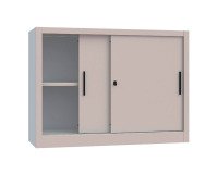 Armadio con porte 2 grigio 1.200 x 450 x 880 mm