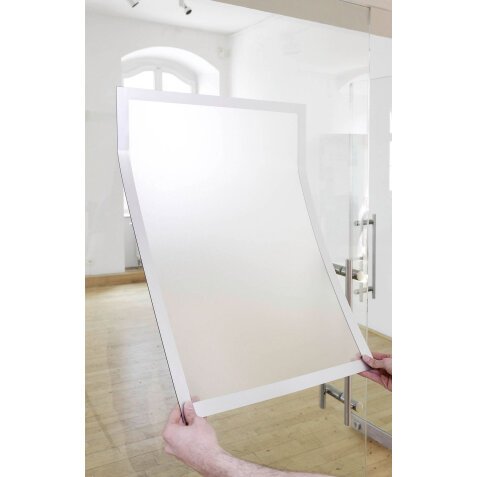 DURABLE Wall Mountable Magnetic Infoframe DURAFRAME Poster Self-Adhesive A2 465 x 639 mm Silver