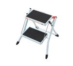 Sgabello Gierre Minisgà B0030BI in acciaio, 2 gradini