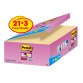 Post-it Super Sticky Giallo Canary 47,6 x 47,6 mm Confezione convenienza 21+3 unità