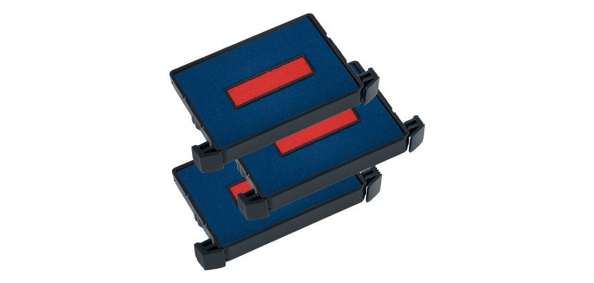 Cartucce di ricambio TRODAT 6/4750/2 blu-rosso blister da 3 pezzi