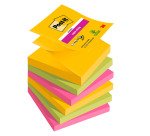 Ricariche Post-it Super Sticky a Z Carnival 76 x 76 mm 6 unità da 90 fogli