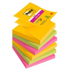 Post-it Super Sticky Z Notes 76 x 76 mm Assorted 6 Pieces of 90 Sheets