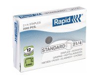 Punti metallici Rapid 21/4 Argento 30 fogli 20000 fermagli