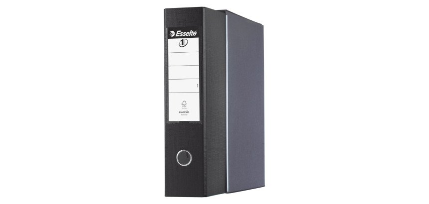 Registratore commerciale dorso 8 cm nero Eurofile Esselte in confezione convenienza 11+1 in omaggio