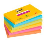 Post-it Super Sticky Carnival 127 x 76 mm 6 unità da 90 fogli