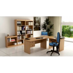 Postazione lavoro Home-Office Noce 1.830 x 1.320 x 720 mm