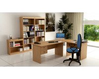 Postazione lavoro Home-Office Noce 1.830 x 1.320 x 720 mm