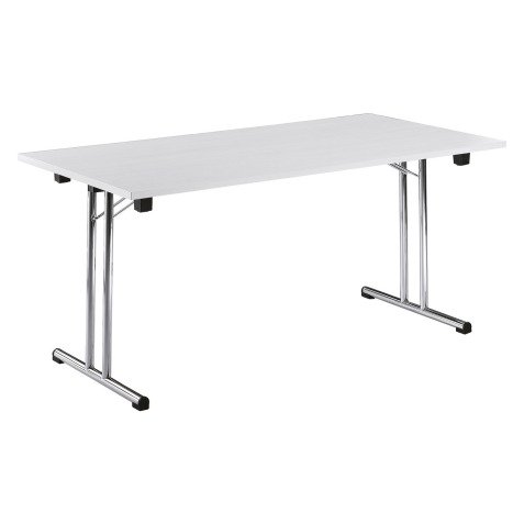 Tavolo pieghevole bianco 160 x 80 x 72,5cm