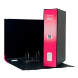 Registratore Protocollo dorso 8 cm plastico Dox 2 Esselte in cartone 2 anelli A4 fucsia