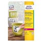 Etichette adesive Avery resistenti in poliestere bianco 210x297mm, 1 etichetta per foglio, adesivo rimovibile, laser, 20 fogli