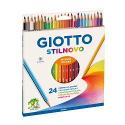 Promozione speciale pack 1 cf da 24 pastelli stilnovo giotto e 1 cf di album da disegno fabriano a4 in omaggio