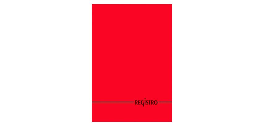 Registro a righe A4 29,7 x 21 cm 192+2 fogli in colori assortiti