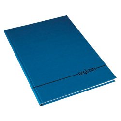 Registro Copertina rigida Blu A righe A4 29,7 x 21 cm 384+2 fogli