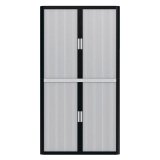 Armadio Paperflow grigio-nero 2.040 x 1.100 x 415 mm