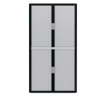 Armadio Paperflow grigio-nero 2.040 x 1.100 x 415 mm