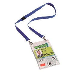 DURABLE Badge Holder 852507 Blue 20 mm 10 Pieces