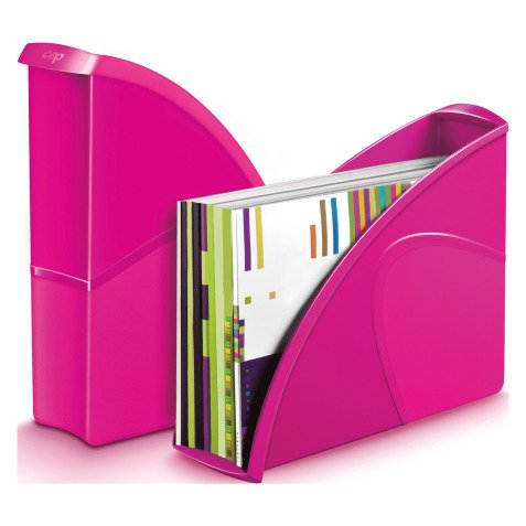 Portariviste CEP Gloss Rosa A4 polistirene 27 x 8,5 x 31 cm