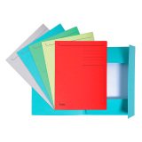 Exacompta 3-flap folders 449006E A4 Blue Recycled board 50 Pieces