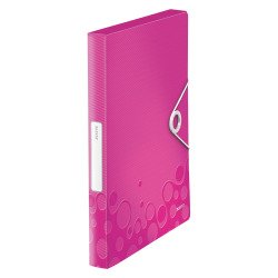 Scatola progetto Leitz Wow rosa polipropilene 3,7 x 25 x 33 cm