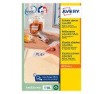 Etichette adesive rimovibili Avery in carta bianca riciclata 25,4 x 10mm, 189 etichette per foglio, adesivo rimovibile, laser e inkjet, 25 fogli