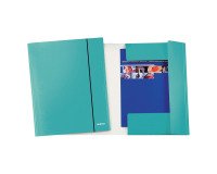 Leitz Folder with 3 flaps WoW A4 Blue Cardboard