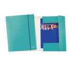 Cartellina tre lembi con elastico Leitz WOW 