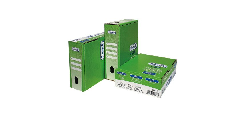 Buste a perforazione Universale Favorit LA500 Linear 22 x 30 cm trasparente polipropilene finitura liscia lucida spessore medio 500 unità