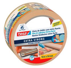 Nastro bioadesivo per pavimenti tesa Extra strong Beige chiaro 50 mm x 10 m