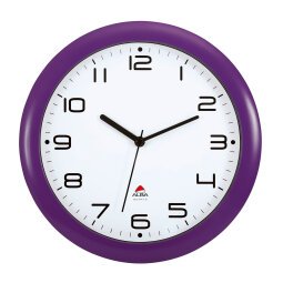 Alba Analog Wall Clock HORNEW P 30 x 5.5cm Prune