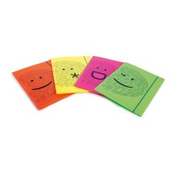 Fellowes flat files assorted colours shock and smile A4 30.5 cm 4 Pieces