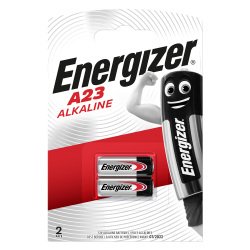 Energizer A23 Batteries E23A 8LR932 55mAh Alkaline 12V Pack of 2