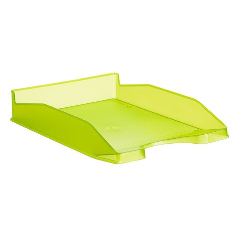 Office Depot Letter Tray Polystyrene Green, Transparent 25.5 x 34.8 x 6.5 cm