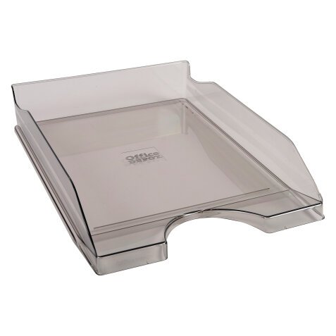 Office Depot Letter Tray C4 Transparent Smoke Finish 25.5 x 34.8 x 6.5 cm