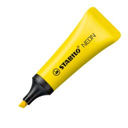 Evidenziatori STABILO Neon a scalpello giallo 10 pezzi