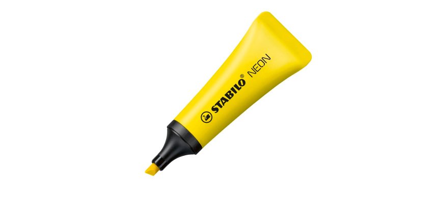 Evidenziatori STABILO Neon a scalpello giallo 10 pezzi